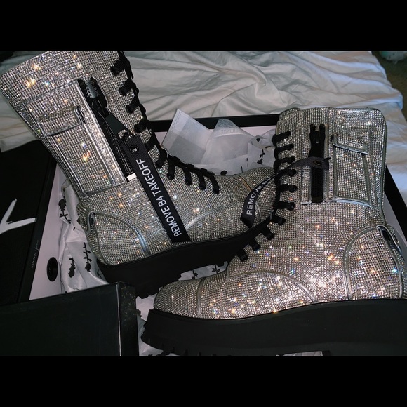 Dolls Kill Shoes - DOLLSKILL BILLIONAIRE BLING BOOTS